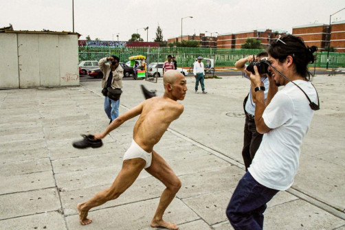 Wen Lee, Black Market International, Acciones en Ruta, Mexico City, 2003