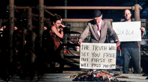 Roi Vaar, Marco Teubner, Black Market International, MACRO - Museo d'Arte Contemporaneatheater, Rom,Italy, Photographer Dunia Mauro