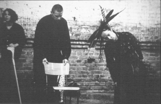 Empedokles, Black Market International, Alte Reithalle, documenta 9, Kassel, 1992, Photofrapher Thomas Rosenthal