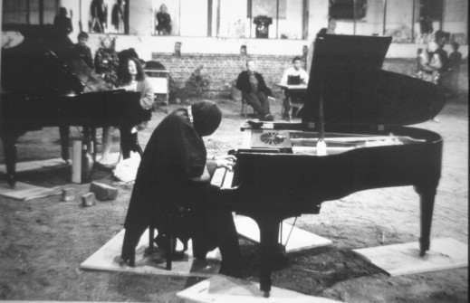 Empedokles, Black Market International, Alte Reithalle, documenta 9, Kassel, 1992, Photofrapher Thomas Rosenthal