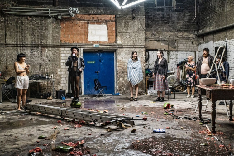 Beyond the civilized body - 9 -hours performance, Project by Jürgen Fritz